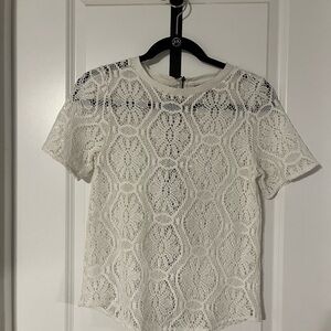 Banana Republic Cream Lace Blouse